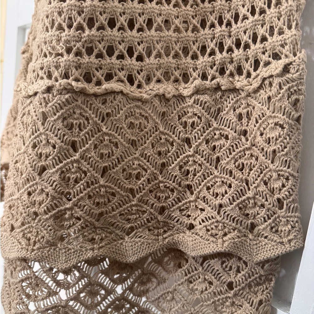 Moda International Vintage Crochet Halter Maxi Dress - XL - Picture 8 of 17